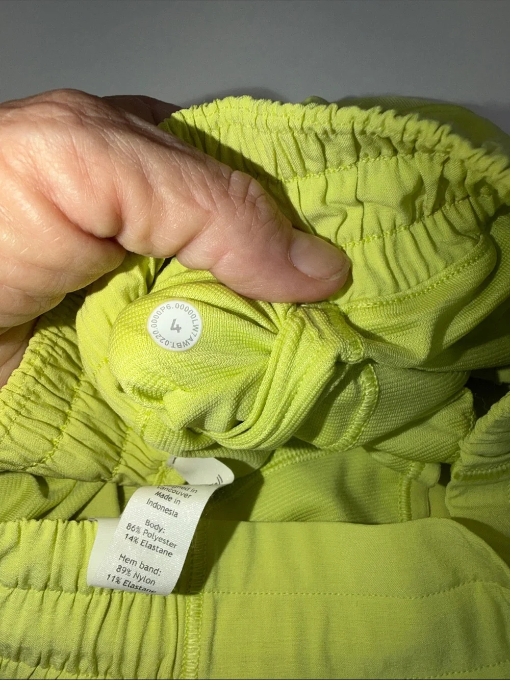 lululemon athletica Neon Yellow Athletic Shorts